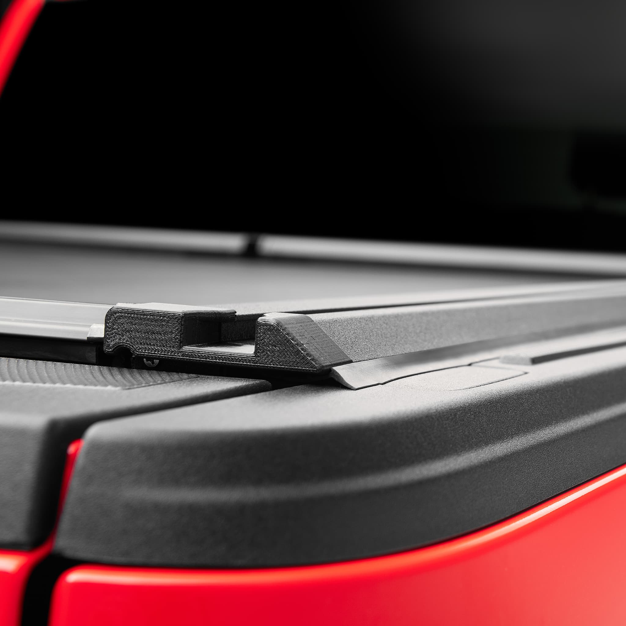 Roll-N-Lock M-Series XT Retractable Tonneau Cover T-Slot Rail Top View