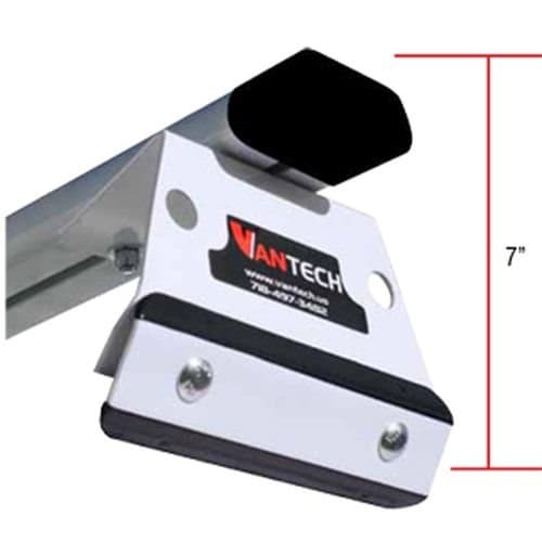 Vantech H3 2 Bar Aluminum Aero Van Ladder Racks 3