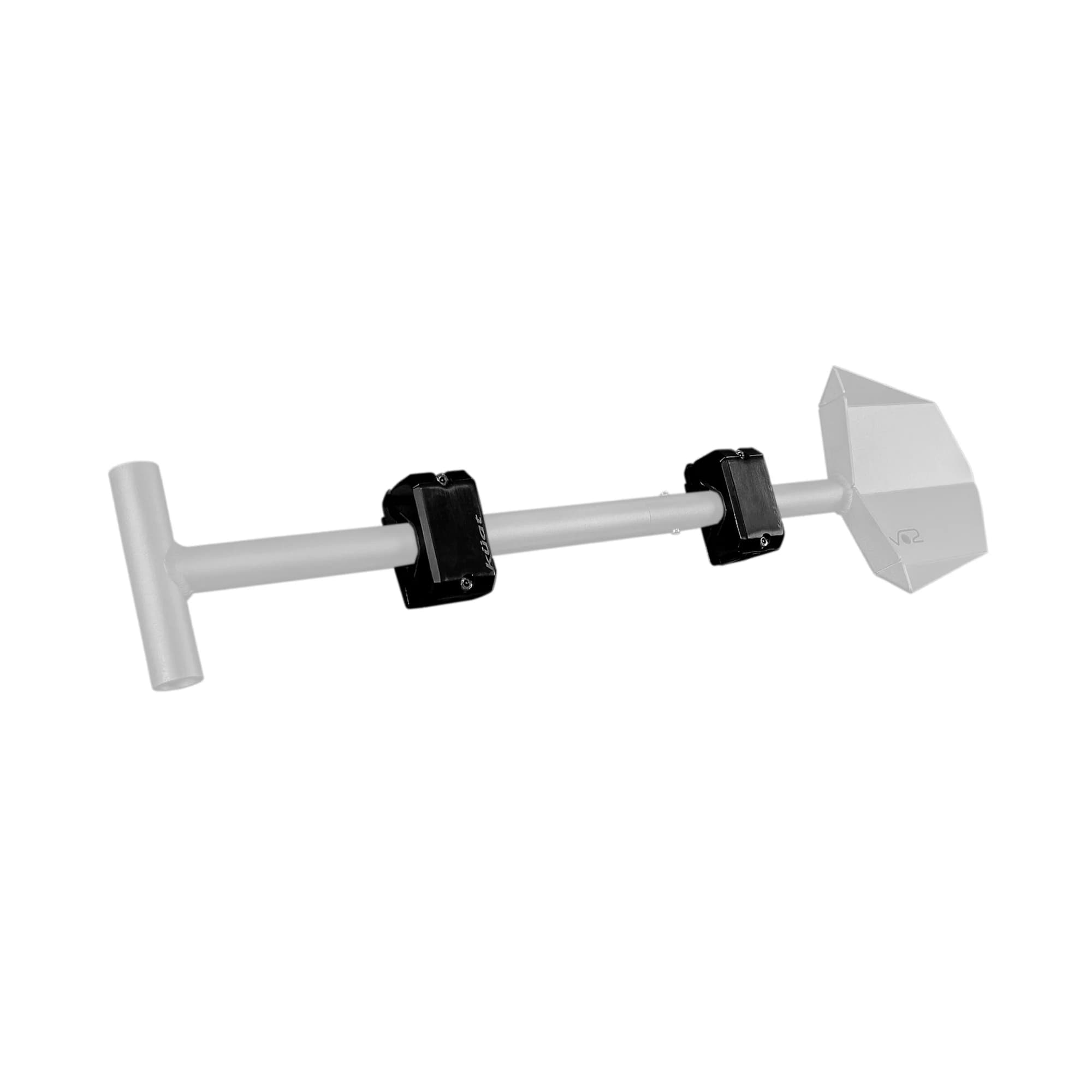 Kuat IBEX Shovel Mount Attachment Shown with faded Shovel