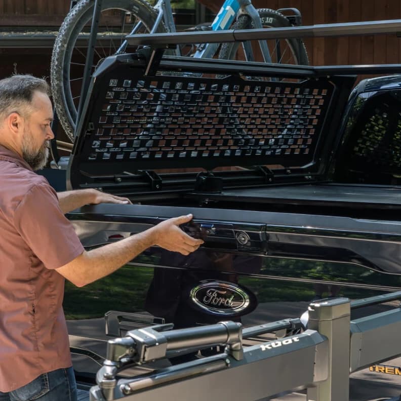 Kuat IBEX Tonneau Cover Adapter Kit for Pace Edwards UltraGroove Tonneau Covers  Being Mounted