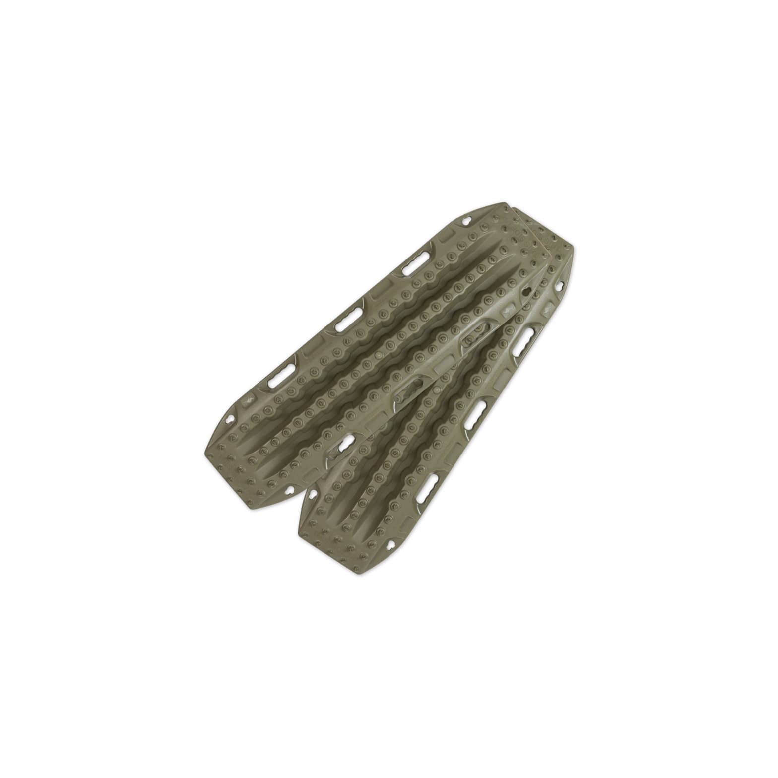 Maxtrax MKII Recovery Board Set in Olive Drab on White Background