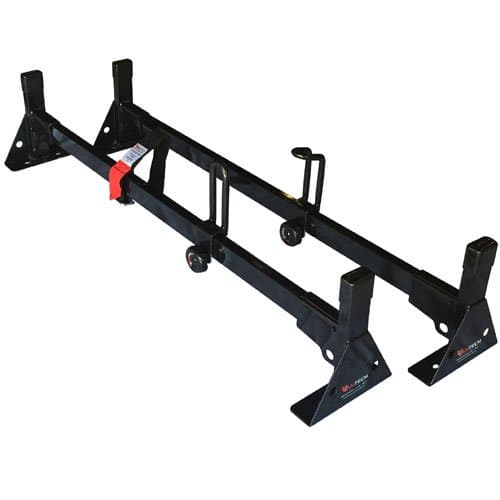 Vantech H1 Truck Cap Rack - 42" 2 Bar Steel Ladder Rack H1090 Black